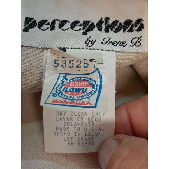 Vtg 80s Womens Size 16 Classic Preppy  Event Evening Career Blazer Vest Combo - Picture 10 of 11